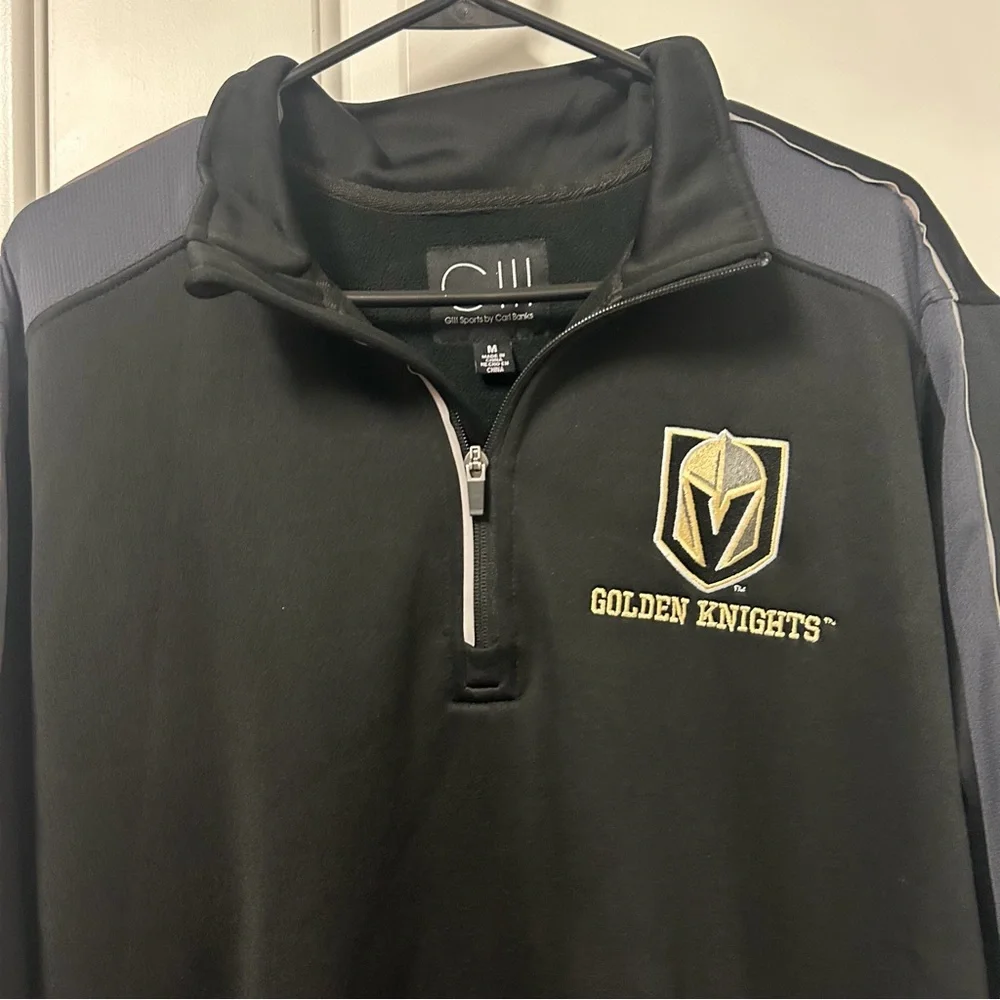 Gill Sports Vegas Golden Knights Quarter Zip Pullover Jacket Men's MEDIUM